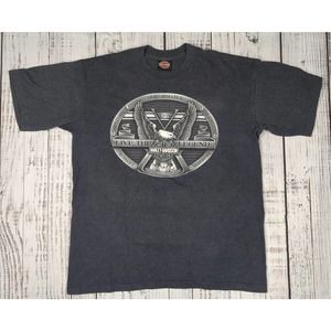 Vintage Harley Davidson Honolulu HI T Shirt Single Stitch Size XL USA‎ Striped